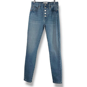 NWOT Pistola Aline High-Rise Button Fly Denim Skinny Ankle Jeans Sz. 26x27 Blue